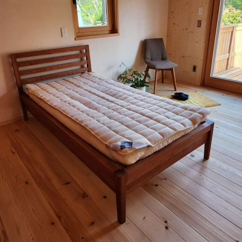 ビラベック 羊毛ベッドパッド (100幅) ゴムバンドタイプ