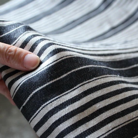 エルゴ枕カバー 【麻】 タックストライプ