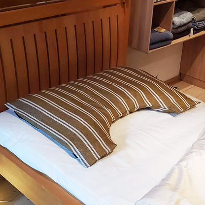 エルゴ枕カバー　【麻】 カナルストライプ